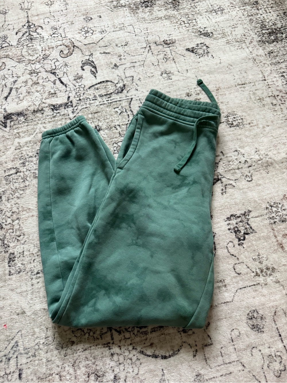 Women’s Green Tye-Dye Sweatpants